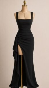 Black long Dress for women