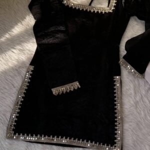 Black short kurti for women