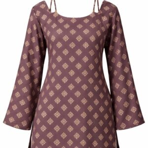 Brown short kurti for Women