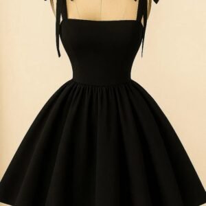 Black mini dress
