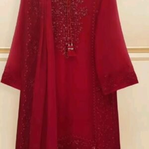 red long kurti for women