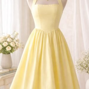 yellow mini dress